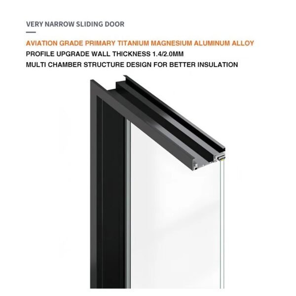 Extremely narrow swing door 40*16(2.0)